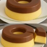 Pudim de Chocolate com Creme de Baunilha - Receita Completa