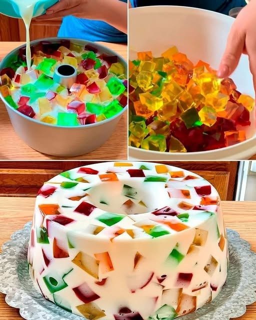 Gelatina de Mosaico: Um Doce Colorido e Refrescante que Agrada a Todos! - Receita Completa