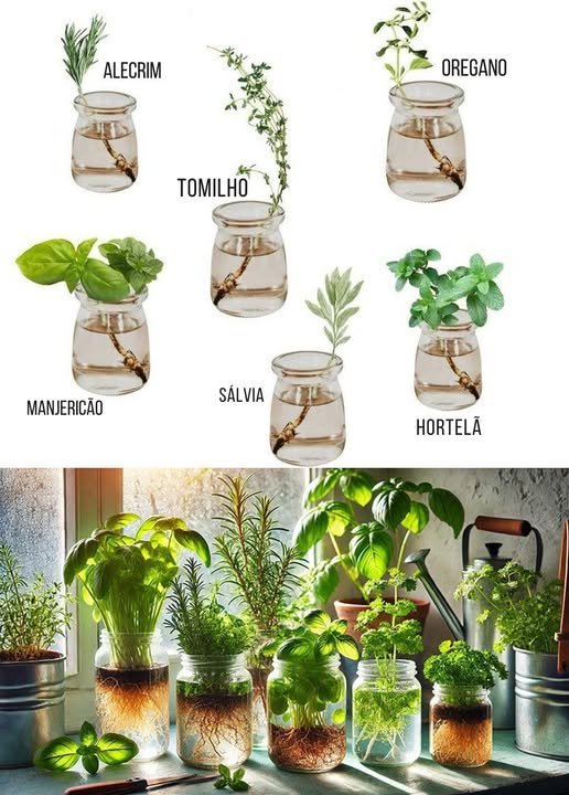 7 Ervas Que Podem Crescer na Água: Perfeitas para Jardinagem Interna ou em Pequenos Espaços - Receita Completa