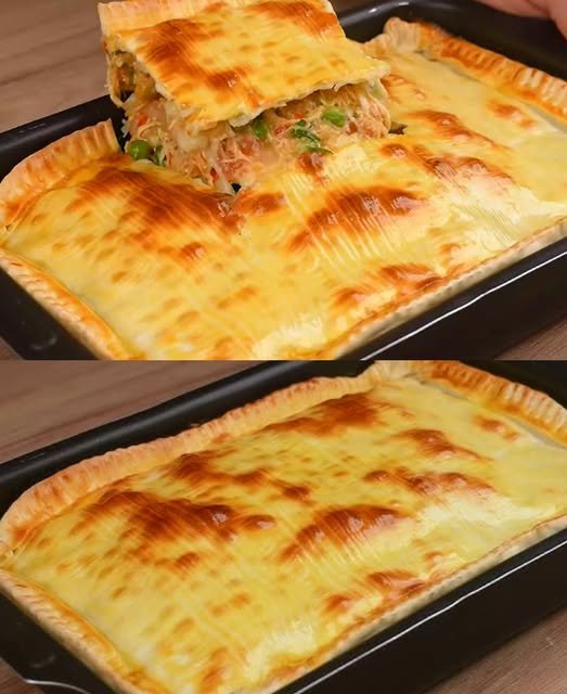 Torta de Frango com Massa de Pastel: Receita Irresistível e Prática! - Receita Completa
