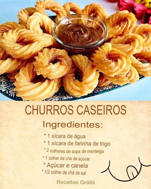 Churros Caseiros: Crocantes por Fora e Macios por Dentro! - Receita Completa