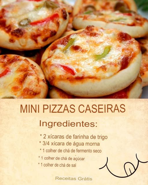 Mini Pizzas Caseiras: Fáceis, Rápidas e Deliciosas! - Receita Completa