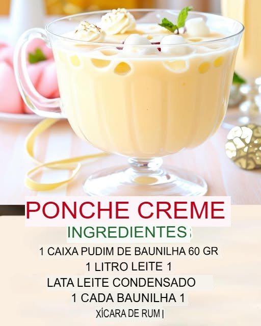 Ponche Creme: A Bebida Perfeita para Festas! - Receita Completa